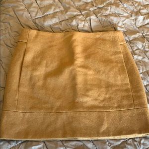 J. Crew Wool Mini Skirt With Front Pockets…